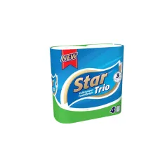 Star Trio Toalettpapír 4 tekercs 3rtg